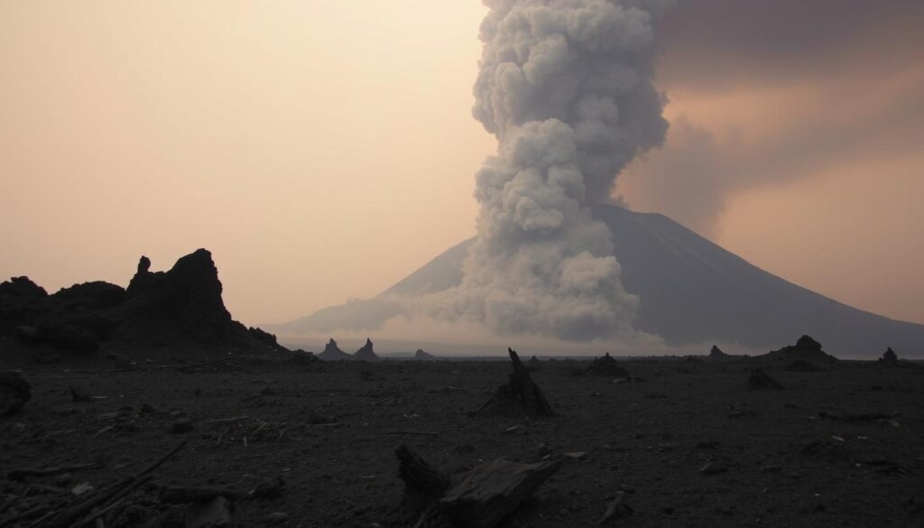 abu vulkanik di Indonesia