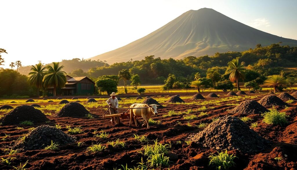 abu vulkanik untuk pertanian organik