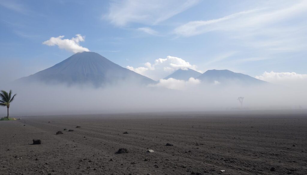 debu abu tebal di Indonesia