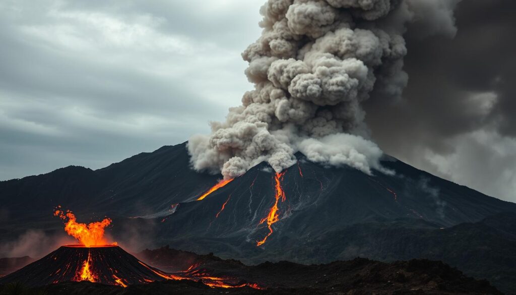 letusan gunung berapi