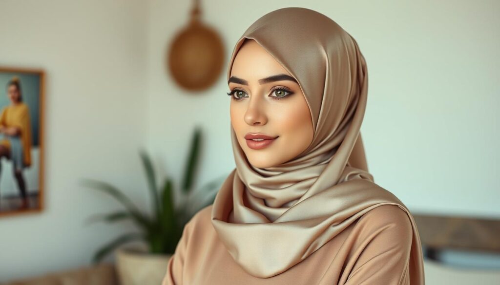 model jilbab segi empat